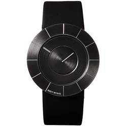 ＜ヤマギワ＞ ISSEY MIYAKE（イッセイ・ミヤケ）「TO」SSケース（ブラック）x レザーバンド(カーフ・黒)[221SILAN004] メンズ 腕時計 ウデドケイ