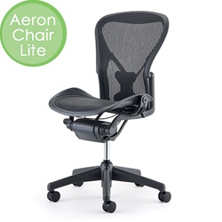＜ヤマギワ＞ HermanMiller（ハーマンミラー）「Aeron Chair Lite（アーロンチェアライト）」アームレス/Aサイズ/クラシック【取寄せ品】 パソコンチェア