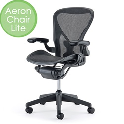 ＜ヤマギワ＞ HermanMiller（ハーマンミラー）「Aeron Chair Lite（アーロンチェアライト）」固定アーム/Aサイズ/クラシック【取寄せ品】 パソコンチェア画像