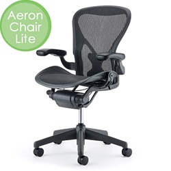 ＜ヤマギワ＞ HermanMiller（ハーマンミラー）「Aeron Chair Lite（アーロンチェアライト）」固定アーム/Bサイズ/クラシック【取寄せ品】 パソコンチェア画像