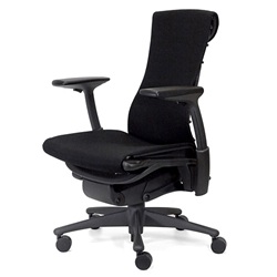 ＜ヤマギワ＞ HermanMiller（ハーマンミラー）「Embody Chair（エンボディチェア）」ベース・フレーム：グラファイト/テキスタイル：ブラック【取寄せ品】 パソコンチェア