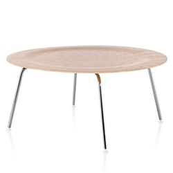＜ヤマギワ＞ HermanMiller（ハーマンミラー）「Eames Plywood Coffee Table」スチールベース/クローム/ホワイトアッシュ【取寄せ品】[267CTMA247] コーヒー画像