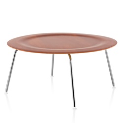 ＜ヤマギワ＞ HermanMiller（ハーマンミラー）「Eames Plywood Coffee Table」スチールベース/クローム/チェリー【取寄せ品】[267CTMCX47] コーヒーテーブル画像