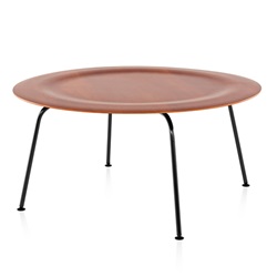 ＜ヤマギワ＞ HermanMiller（ハーマンミラー）「Eames Plywood Coffee Table」スチールベース/ブラック/チェリー【取寄せ品】[267CTMCXBK] コーヒーテーブル