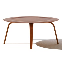 ＜ヤマギワ＞ HermanMiller（ハーマンミラー）「Eames Plywood Coffee Table」ウッドベース/チェリー【取寄せ品】[267CTWCX] コーヒーテーブル