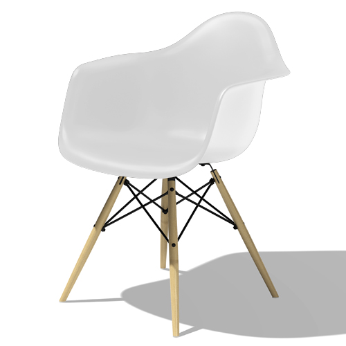 Herman Miller（ハーマンミラー）Eames Shell Chair / Armchair（DAW）ホワイト【取寄品】商品画像