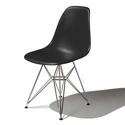 ＜ヤマギワ＞ HermanMiller（ハーマンミラー）「Eames Shell Chair / Side Chair（DSR）」ブラック【取寄せ品】[267DSR47ZAE8] ダイニングチェア