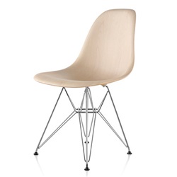 ＜ヤマギワ＞ HermanMiller（ハーマンミラー）「Eames Wood Chair」ワイヤーベース/クローム/ホワイトアッシュ【取寄せ品】[267DWSR47A2E8] ダイニングチェア