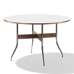 ＜ヤマギワ＞ HermanMiller（ハーマンミラー）「Nelson Swag Leg Group Dining Table」丸型/ホワイトラミネートトップ【取寄せ品】[267NS5852L91]画像