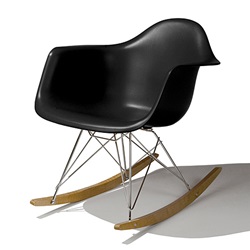 ＜ヤマギワ＞ HermanMiller（ハーマンミラー）「Eames Shell Chair / Armchair（RAR）」ブラック【取寄せ品】[267RAR47Z5ZA] ロッキングチェア