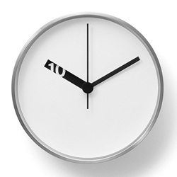 ＜ヤマギワ＞ Normal Timepieces（ノーマルタイムピーシーズ）「Extra Normal Wall Clock」ホワイト[485EN/W006] 掛け時計 カケドケイ画像