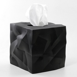 ＜ヤマギワ＞ essey（エッセイ）「Wipy-Cube」ブラック[485ESY04028] ティッシュ ティッシュケース