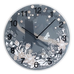 ＜ヤマギワ＞ MOOMIN TIMEPIECES（ムーミン・タイムピーシーズ）「Moomin in the forest」[485MTP030008] 掛け時計 カケドケイ