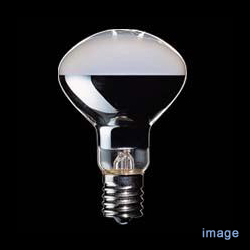＜ヤマギワ＞ E17 ミニクリプトンレフランプ 100/110V 45W[54704KR100110V45WR50A] 蛍光灯・電球