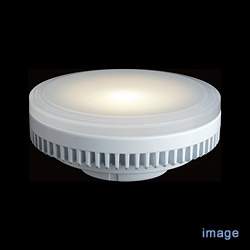 ＜ヤマギワ＞ GX53 LEDユニットフラット形 6.7W 電球色 510lm / 中角40°【受注品】[54704LDF7LWGX53/3] 蛍光灯・電球画像