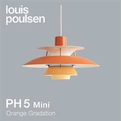 【予約注文】Louis Poulsen（ルイスポールセン）ペンダント照明 PH 5 mini オレンジ･グラデーション