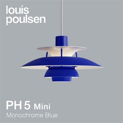 Louis Poulsen（ルイスポールセン）ペンダント照明 PH 5 mini モノクローム・ブルー