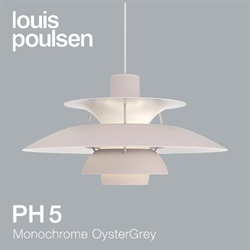 Louis Poulsen（ルイスポールセン）ペンダント照明 PH 5 モノクロオイスターグレー