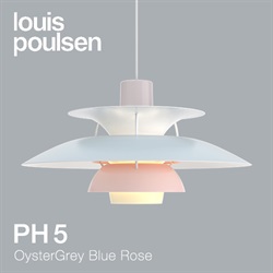 【予約注文】Louis Poulsen（ルイスポールセン）ペンダント照明 PH 5 パステルブルーローズピーチ