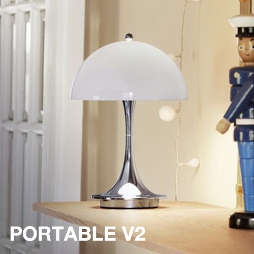 【予約注文】Louis Poulsen（ルイスポールセン）テーブル照明 パンテラポータブル V2 オパール・グレー商品画像