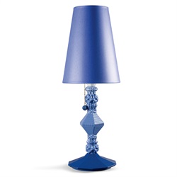 ＜ヤマギワ＞ Lladro（リヤドロ）「Belle du Nuit（ベル・ドュ・ニュイ）」ラージ・ランプ/ブルー[610A23263] スタンド照明 テーブルスタンド
