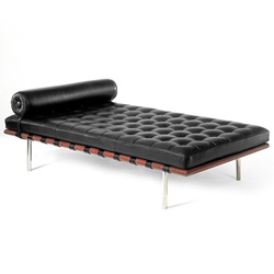 ＜ヤマギワ＞ Knoll （ ノル ）「 Barcelona Couch （ バルセロナカウチ ）1930年」ブラック【取寄品】[935258LSHO1/VOBLCK] ソファ