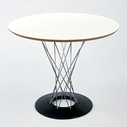 ＜ヤマギワ＞ Knoll （ ノル ）「 Cyclone Dining Table （ サイクロンダイニングテーブル ）1957年」ホワイト【取寄品】 ダイニングテーブル
