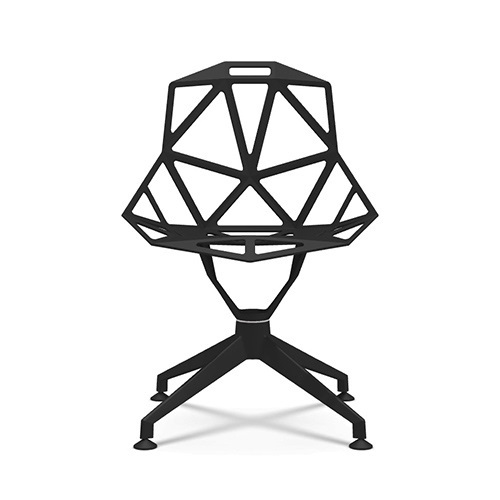 Magis（マジス）アームレスチェア Chair_One 4Star（チェア ワン 4スター） ブラック　※座面回転式商品画像
