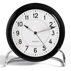 ＜ヤマギワ＞ ROSENDAHL（ローゼンダール）「 Arne Jacobsen TableClock STATION （ステーション） 」[99643672] 置き時計 オキドケイ