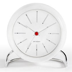 ＜ヤマギワ＞ ROSENDAHL（ローゼンダール）「 Arne Jacobsen TableClock BANKERS （バンカーズ） 」[99643675] 置き時計 オキドケイ画像