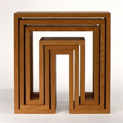 ＜ヤマギワ＞ abode（アボード）「SHOJI - Nesting Tables（3個セット）」オーク/ナチュラル[996530601] テーブル