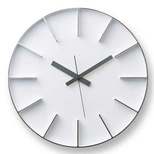 Lemnos（レムノス）掛時計 edge clock（エッジ クロック）Φ350mm ホワイト商品画像