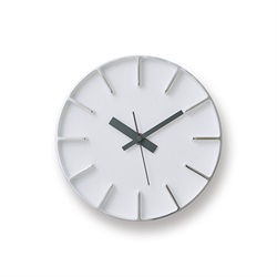 Lemnos（レムノス）掛時計 edge clock（エッジ クロック）Φ180mm ホワイト