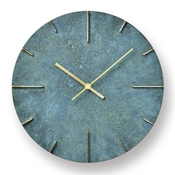 Lemnos（レムノス）掛時計 Quaint（クエィント） 斑紋青銅色（グリーン）