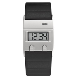 ＜ヤマギワ＞ BRAUN （ ブラウン ）「 Digital Watch （デジタルウォッチ） BN0076 」[996BN0076SLBKG] メンズ 腕時計 ウデドケイ画像