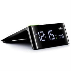 ＜ヤマギワ＞ BRAUN （ ブラウン ）「 Digital Clock （ デジタルクロック ） BNC016 」[996BNC016BK] 目覚まし時計 メザマシドケイ