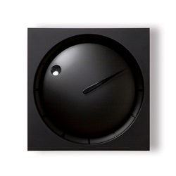 ＜ヤマギワ＞ Lemnos（レムノス）「HOLA」ブラック[996HOLABK] 掛け時計 カケドケイ画像