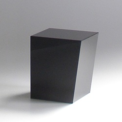 ＜ヤマギワ＞ AIR FRAME（エアフレーム）「IDIOM DUST BOX S」ブラック[996ID307] ごみ箱 ゴミバコ画像