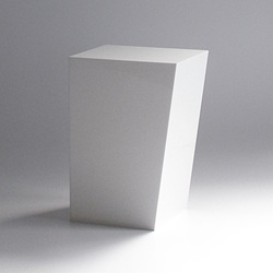 ＜ヤマギワ＞ AIR FRAME（エアフレーム）「IDIOM DUST BOX M」ホワイト[996ID310] ごみ箱 ゴミバコ画像