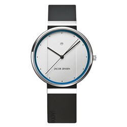 【廃番】JACOB JENSEN（ヤコブ・イェンセン）腕時計 「New 750」ホワイト×ブルー[996ING750]