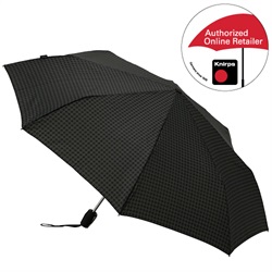 ＜ヤマギワ＞ Knirps（クニルプス）「Fiber T2 Duomatic」アーガイル （ グレー ）[996KNF8787042] 傘・雨具 折りたたみ傘 カサ画像
