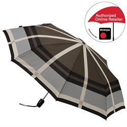 ＜ヤマギワ＞ Knirps（クニルプス）「Fiber T2 Duomatic」ケージグレー[996KNFL8786531] 傘・雨具 折りたたみ傘 カサ