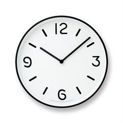 ＜ヤマギワ＞ Lemnos（レムノス）「MONO Clock（モノクロック）」ホワイト[996LC1020AWH] 掛け時計 カケドケイ画像