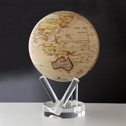 ＜ヤマギワ＞ MOVA Globe（ムーバ・グローブ）「Antiqued Beige」6インチ[996MG6ATW] オブジェ・置物画像
