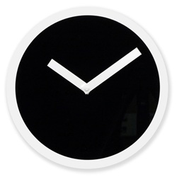 ＜ヤマギワ＞ AIR FRAME（エアフレーム）「PICTO CLOCK」ブラック[996PC131] 掛け時計 カケドケイ画像