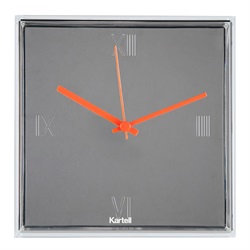 ＜ヤマギワ＞ Kartell（カルテル）「Tic & Tac（ティック・タック）」クローム[996TIC1910XX] 掛け時計 カケドケイ画像