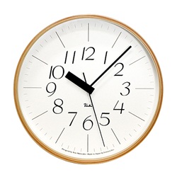 ＜ヤマギワ＞ Lemnos（レムノス）「Riki Clock RC」小[996WR0710] 掛け時計 カケドケイ画像