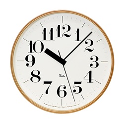 ＜ヤマギワ＞ Lemnos（レムノス）「Riki Clock RC」小[996WR0711] 掛け時計 カケドケイ画像