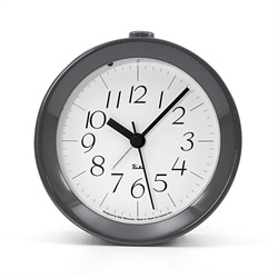 ＜ヤマギワ＞ Lemnos（レムノス）「RIKI ALARM CLOCK」アラーム時計/グレー光沢塗装[996WR0914GY] 目覚まし時計 メザマシドケイ画像
