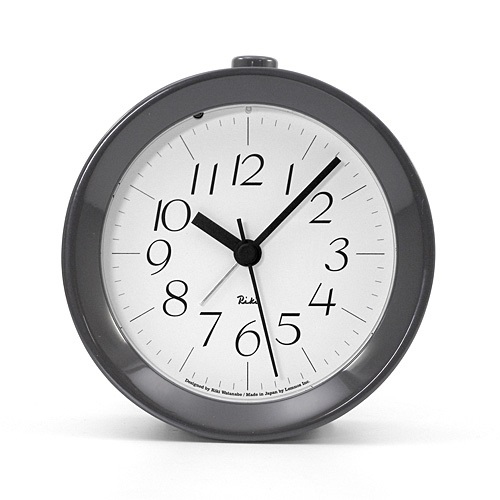 Lemnos（レムノス）置時計 RIKI ALARM CLOCK（リキ アラームクロック） グレー商品画像